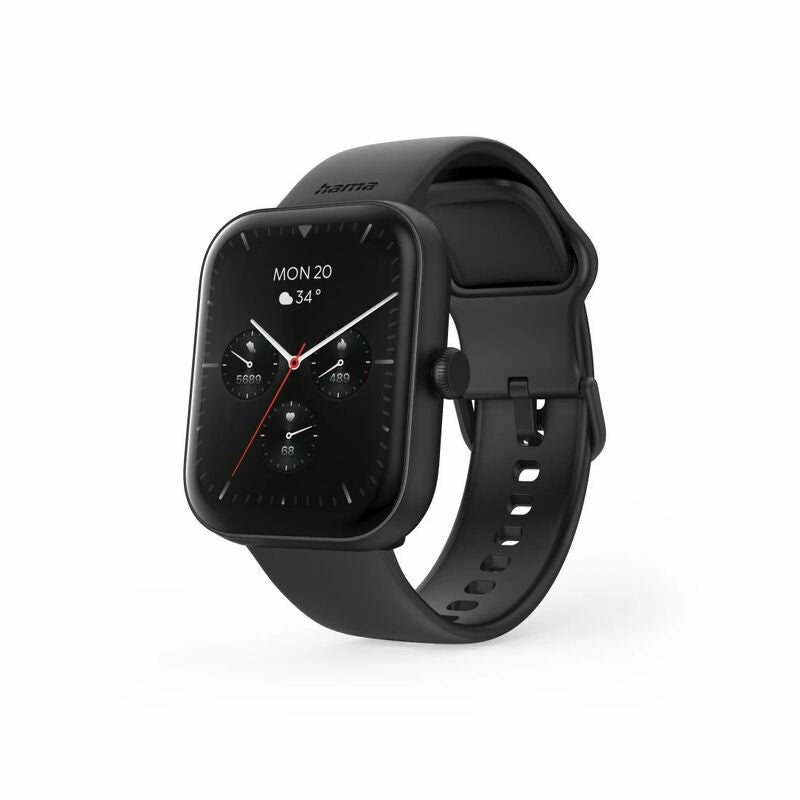 Умные часы Hama  5000 Smart Watch, Phone Function, Sleep Analysis, Waterproof, 1.65 Black