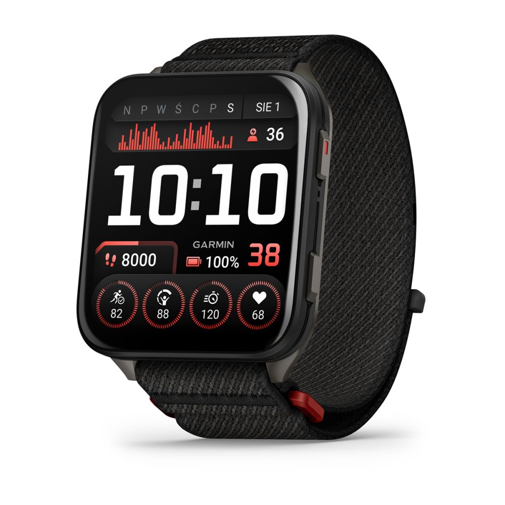 Умные часы Garmin  Venu X1 Black with Slate Titanium Caseback and Black ComfortFit Nylon Band