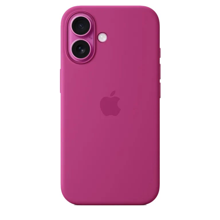 Чехол на заднюю панель Apple - MYY53ZM/A Apple Silicone Magsafe Cover for iPhone 16 Fuchsia
