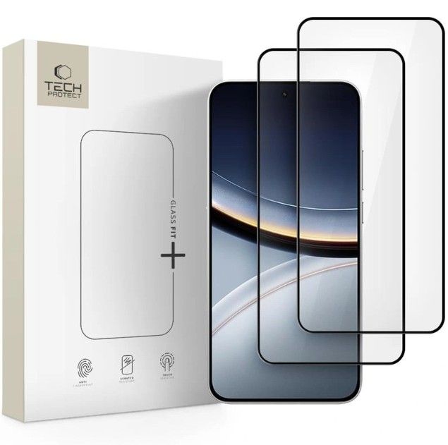 Защитное стекло Tech-Protect Xiaomi POCO F7 5G HARTOWANE TECH-PROTECT GLASS FIT+ 2-PACK