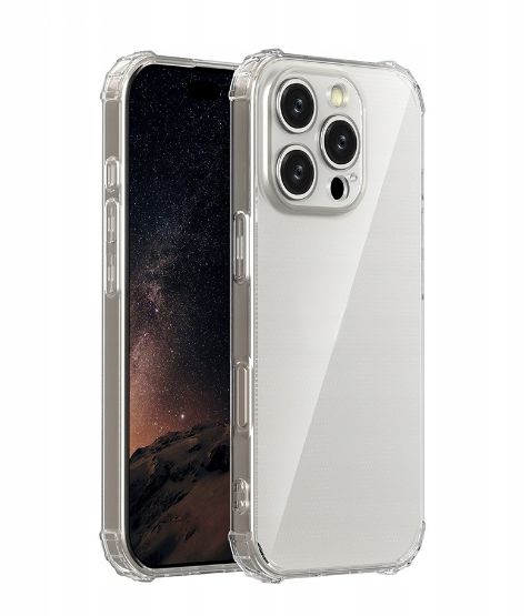 Tagakaaned iLike Apple iPhone 17 Pro Anti Shock 1,5 mm case Transparent