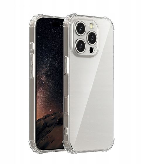 Чехол на заднюю панель iLike Apple iPhone 17 Pro Max Anti Shock 1,5 mm case Transparent