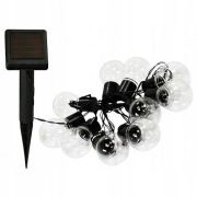 LED pirn Elight  Solar Bulb String Light 3.5m 10pcs G40 Transparent Bulbs Solar Powered Transparent
