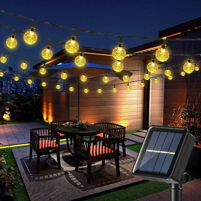 Õuevalgustid Elight  Garden Decor Solar IP65 LED glass balls (1cm) style bulb string light 7m 40pcs bulbs