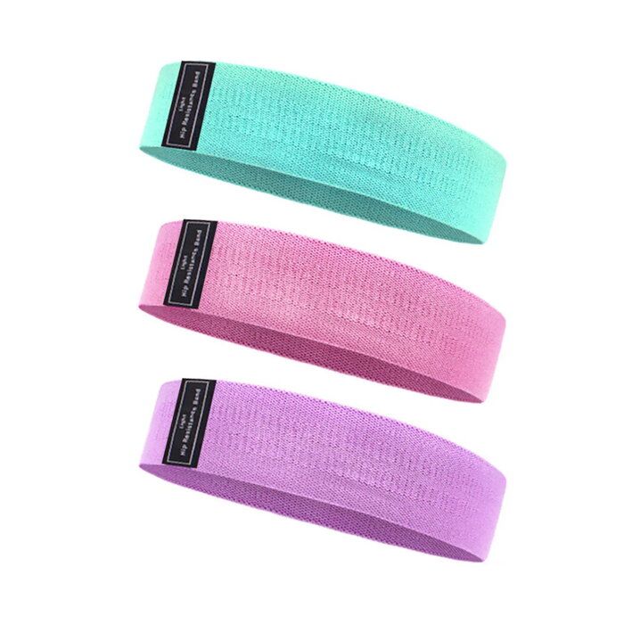 The others iLike  Sport Polyester Ressistance Bands for Gym & Fitness 3pcs 8cm wide - 33cm / 38cm / 43cm