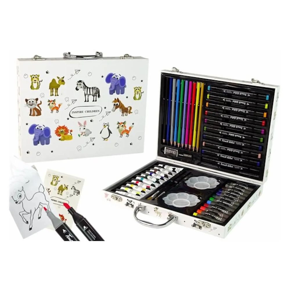 игрушки iLike  Stationery Art Set for Kids 68pcs Markers Crayons Pencils and Accessories Multicolor