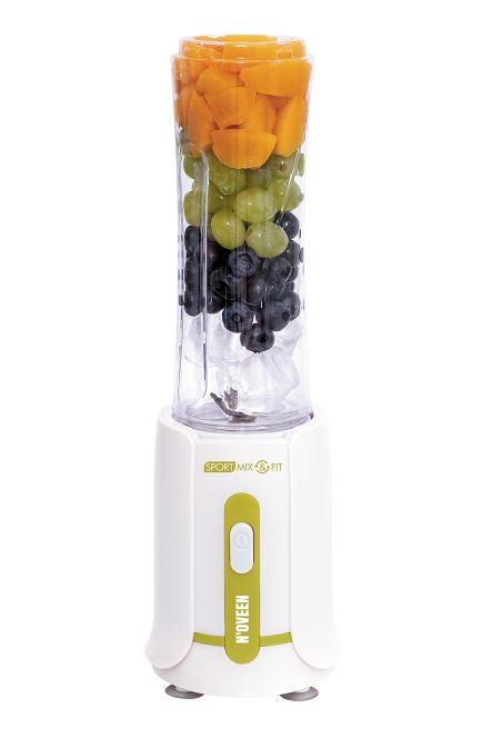 Purustajad Noveen  Blender 300W Ice Crushing Blades 2x600ml Bottles Non-Drip BPA-Free Green