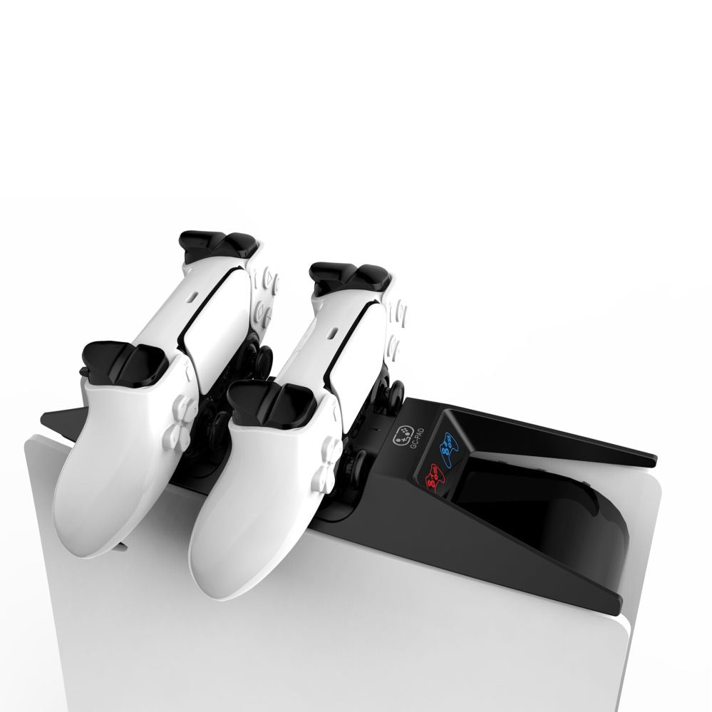 Контроллер Saitake  Dual charging station Dock for Sony Play Station 5 PS5 Controllers console shape Black White