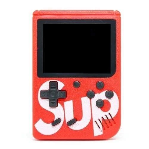 Mängukonsoolid GameBox  R1 8bit Portable Retro Game console with 400 games 3'' LCD with TV RCA cable Red