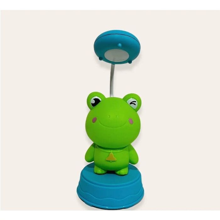 Laualamp Kiddyz  NL1 Space Froggy Kids Night Light Desk Lamp (20x10cm) with USB Power & pencil sharpener Green