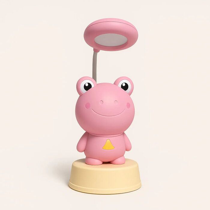 Настольная лампа Kiddyz  NL2 Space Froggy Kids Night Light Desk Lamp (20x10cm) with USB Power & pencil sharpener Pink