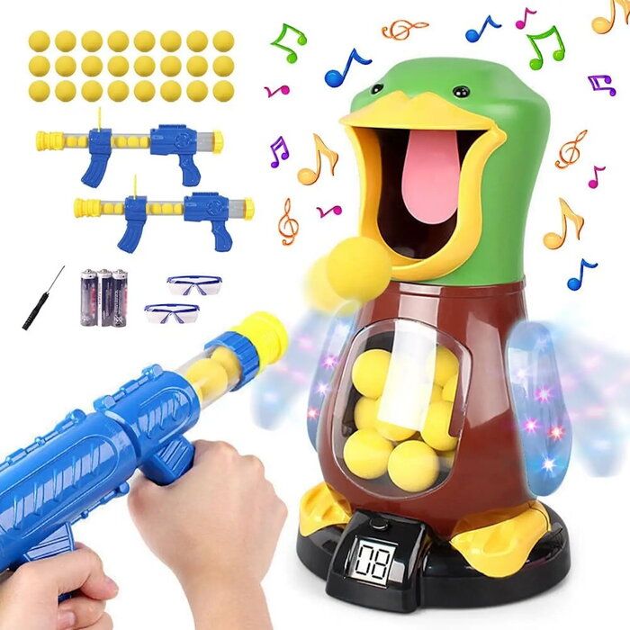 Toys Kiddyz  D12 Attractive Duck Shooting Game with Gun & 12 Balls