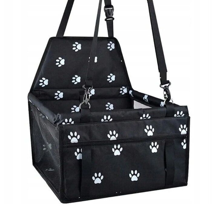 Другой товар iLike  Small Dog & Cat Car Travel Carrier Waterproof & Foldable Black Paw Print