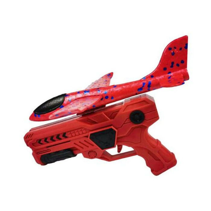 игрушки Kiddyz  Styrofoam Airplane Gun Launcher with Glider Plane Durable Lightweight Toy