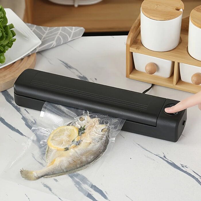 Вакуумная посуда IVY  VCM1 Vacuum Sealer Machine for Food Storage with LED Display Black