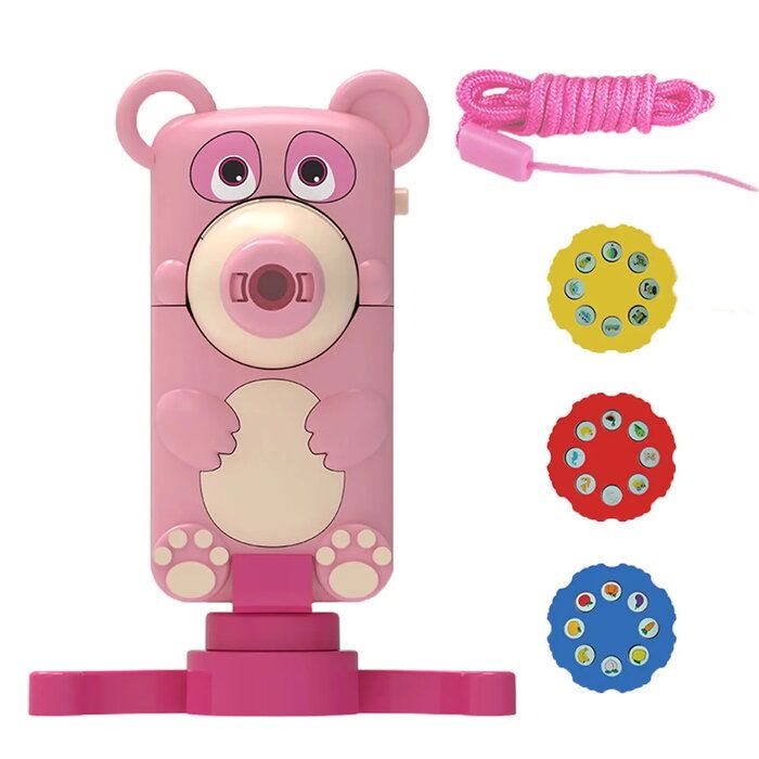 игрушки Kiddyz  PR1 Children 2in1 Compact Foldable Drawing Projector desk stand Camera Bear Design
