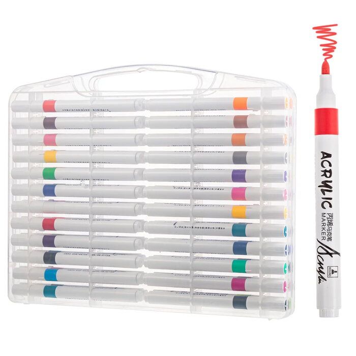 игрушки iLike  Marker Set 48 Colors Dual-Tip Professional Drawing Markers Multicolor