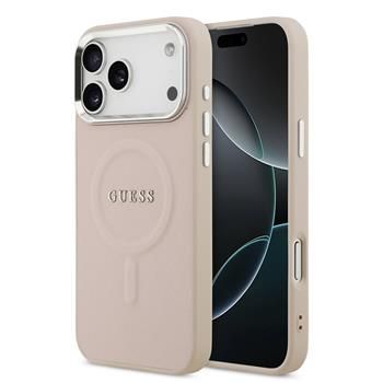 Чехол на заднюю панель Guess Apple iPhone 17 Pro Silicone case with MagSafe Classic Logo Pink