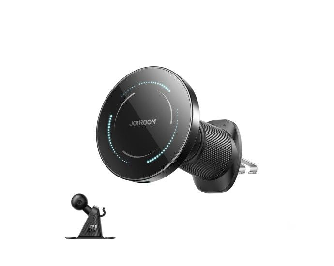 Авто зарядка Joyroom  JR-ZS502 MagSafe Compatible Car Holder with Wireless Charger for Air Vent/Dashboard - Black Black