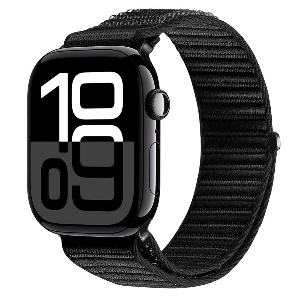 Strap Dux Ducis  Apple Watch 42/44/45/46/49MM YE Nylon Braided Loop Wrist Strap Black