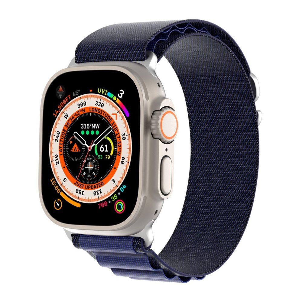 Rihm Dux Ducis Apple Buckle Sport Band for Apple Watch 42/44/45/46/49MM Navy