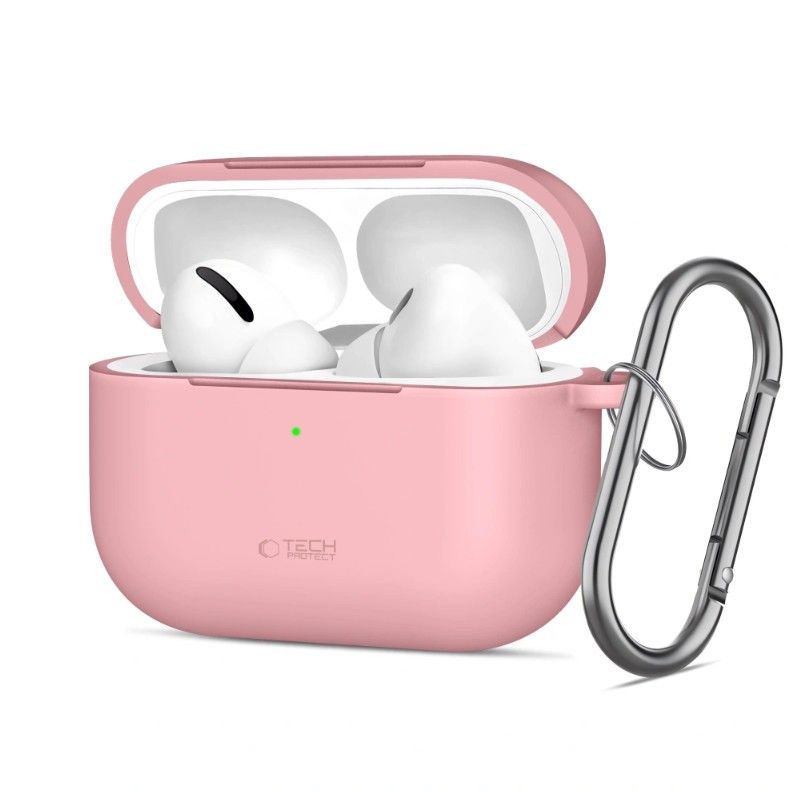 Headphone case Tech-Protect Apple AIRPODS PRO 3 SILICONE HOOK Pink
