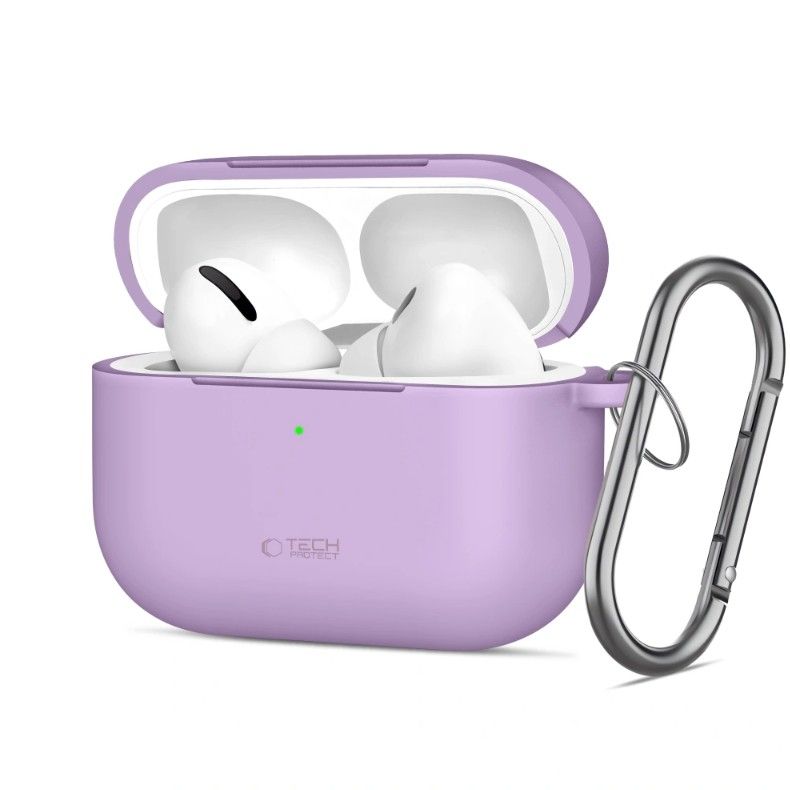 Korpus kõrvaklappidele Tech-Protect Apple AIRPODS PRO 3 SILICONE HOOK Lavender