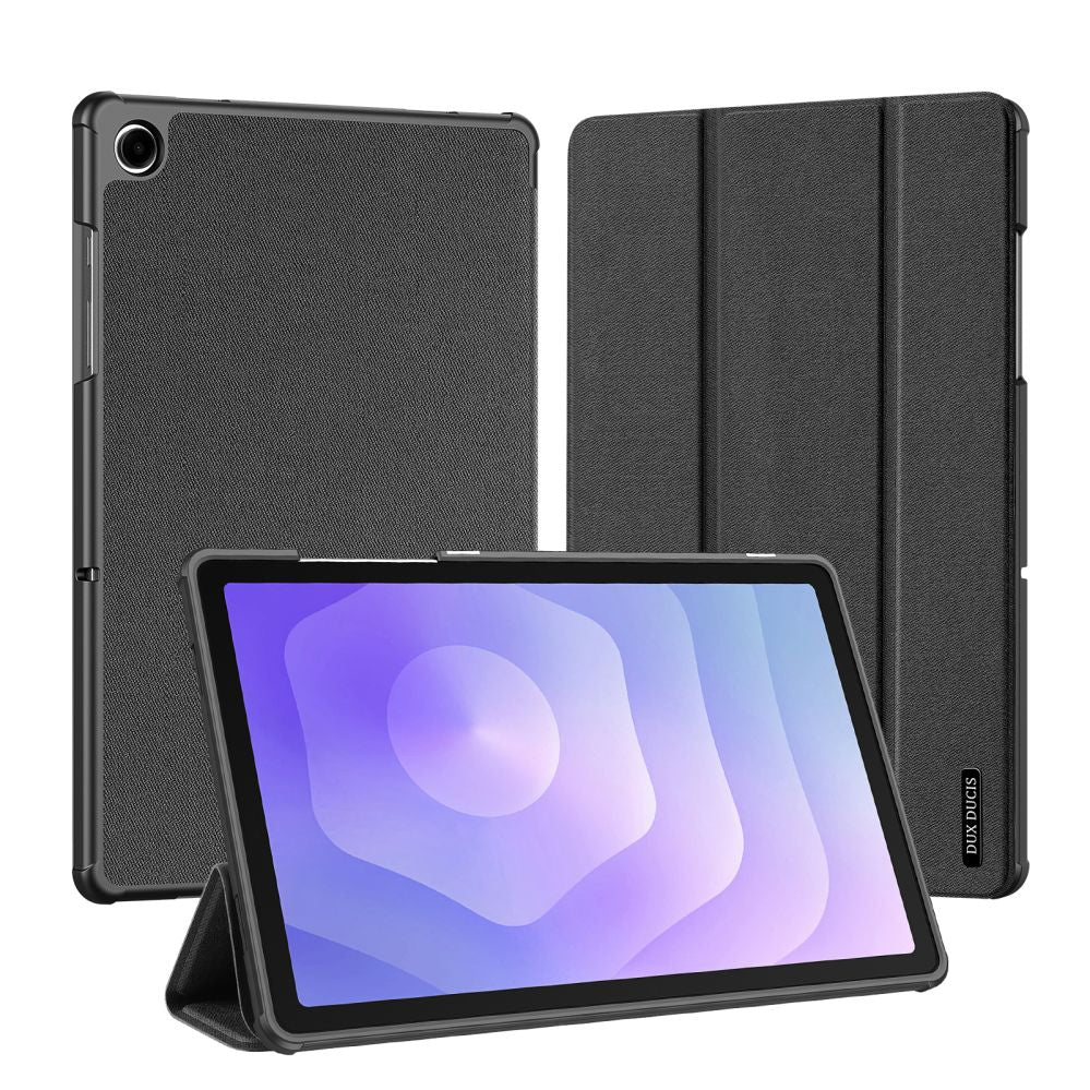 Чехол книжка Dux Ducis  Galaxy Tab A9 Plus / Tab A11 Plus Domo Series Tri-fold Stand PU Leather Tablet Cover Black
