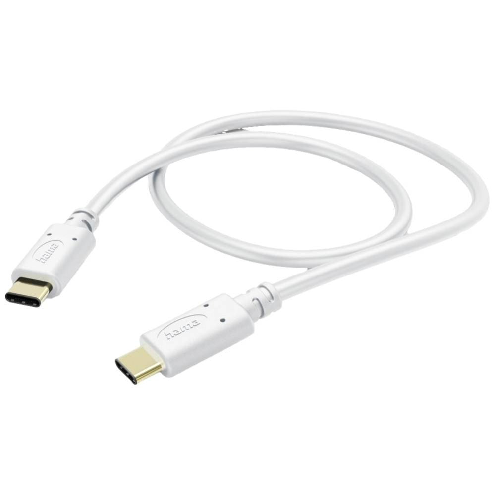 Kaabel Hama  Charging Cable USB-C to USB-C 1.5m White