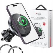 Авто держатель yesido  Magsafe Magnetic Wireless charging Car holder C190 Black