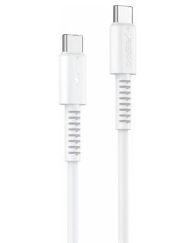 Кабель yesido  60W Type C to Type C PVC Data Cable CA154 White