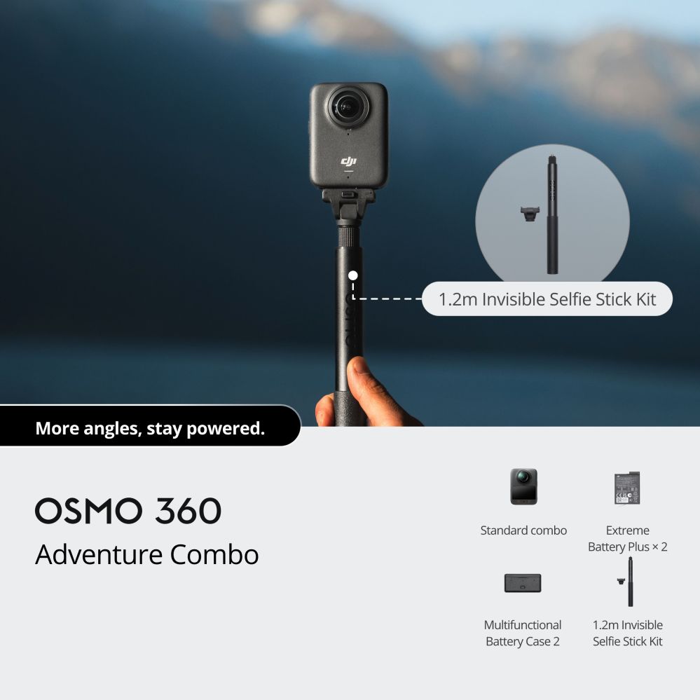 Spordikaamerad DJI  CAMERA OSMO 360 ADVENTURE/COMBO CP.OS.00000442