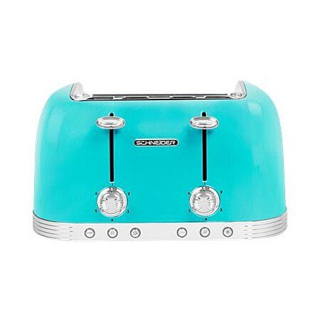 Электротовары и принадлежности Schneider  ACAPULCO 4-SLOT VINTAGE TOASTER Green