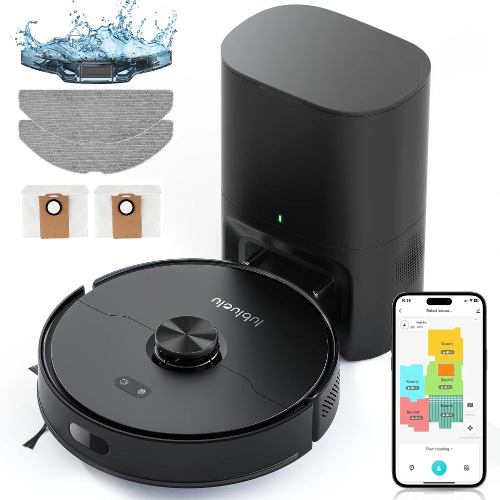 Tolmuimeja Lubluelu  L15 MAX robot vacuum  cleaner with self-empty  station