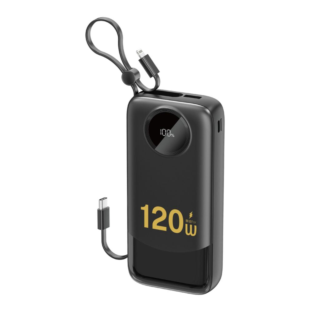 Väline aku Dudao  K13Pro 20000mAh Powerbank with Built-in Cable Black