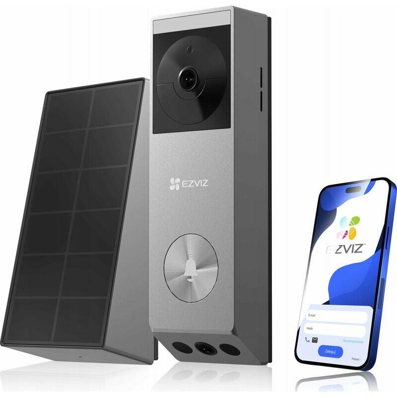 Videotelefonid EZVIZ  EP3x Pro Silver Security Camera IP65 32GB (3MP+2MP)