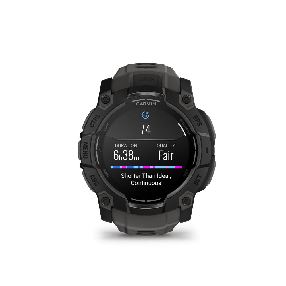 Nutikell Garmin  Instinct 3 – 50 mm, AMOLED Black with Charcoal Band / 010-03020-00