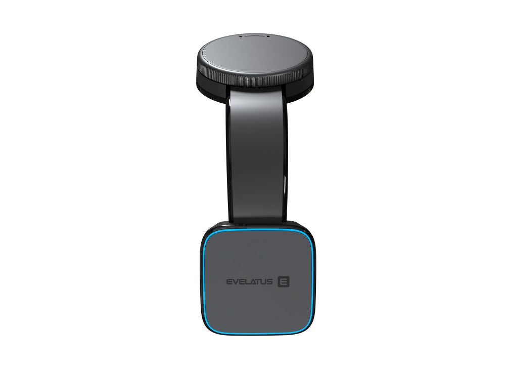 Autolaadijad Evelatus  MagSafe Qi wireless charging magnetic bendable 360 Swivel suction cup mount (for Car dashboard/Car windscreen) Black
