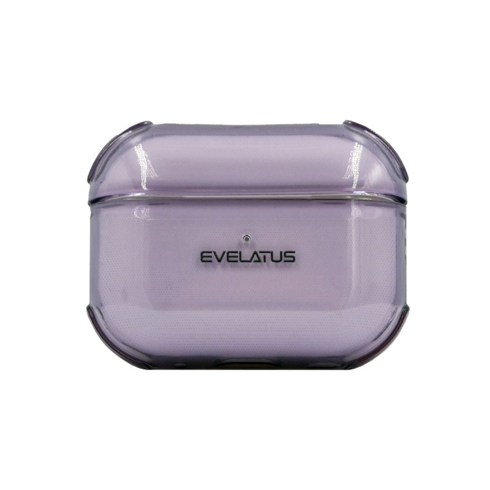 Korpus kõrvaklappidele Evelatus Apple AirPods Pro 2 TPU Protective Case Transparent Purple