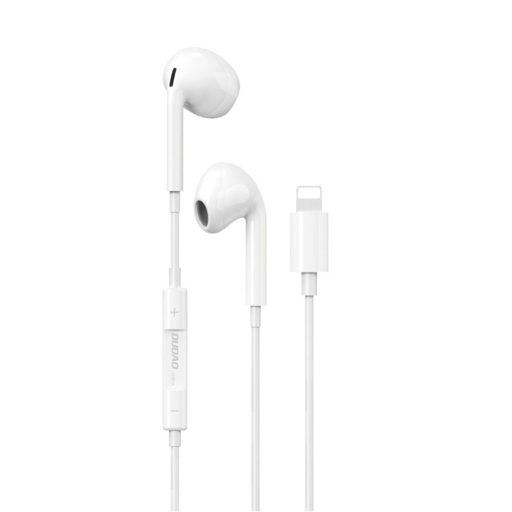 Проводные наушники Dudao  in-ear headphones with Lightning connector White