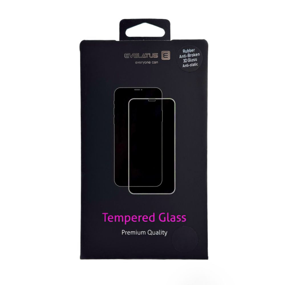 Защитное стекло Evelatus Samsung Galaxy A37 / A57 Corning Gorilla Glass Anti-Static 3D Full Cover 10X Stronger Black