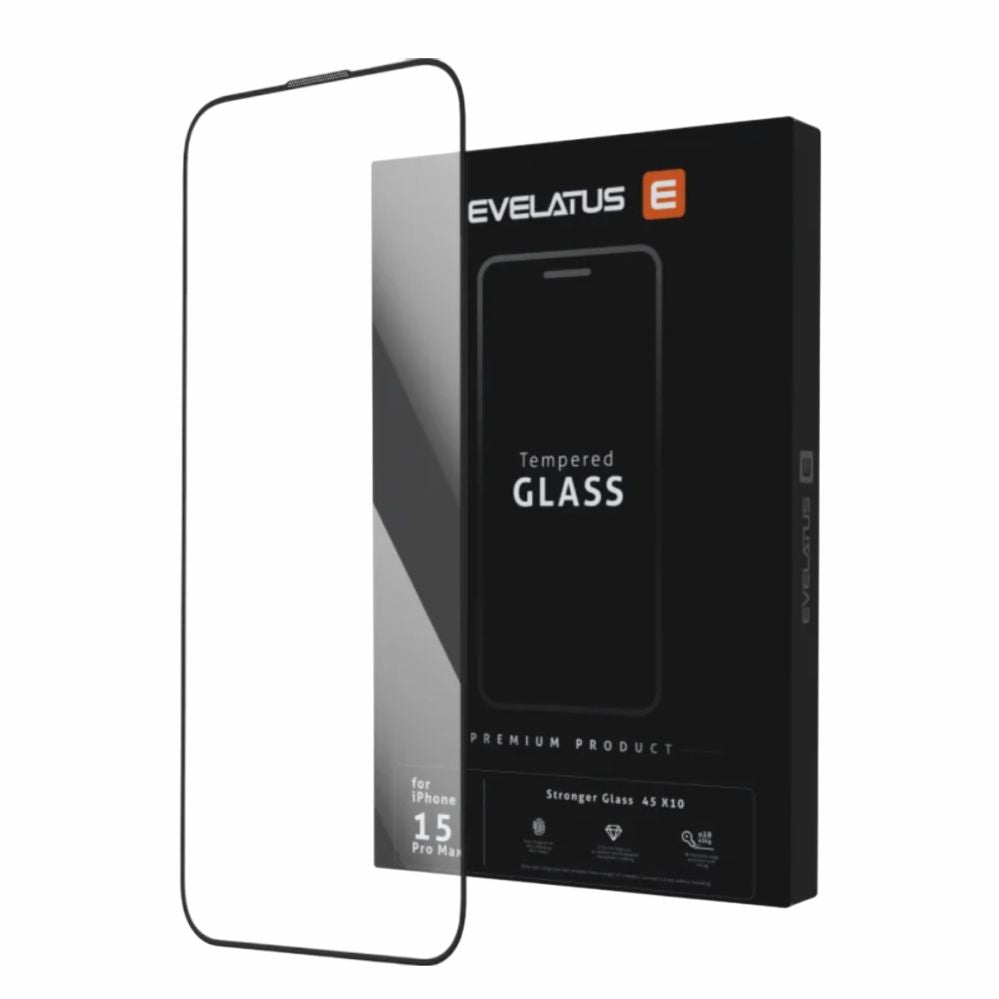 Protective glass Evelatus Samsung Galaxy S26 Ultra Corning Gorilla Glass Anti-Static 3D Full Cover 10X Stronger Black