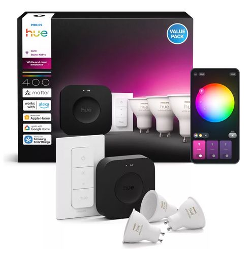 LED pirn Philips Hue  WCA GU10 3KIT sw Pro EU |