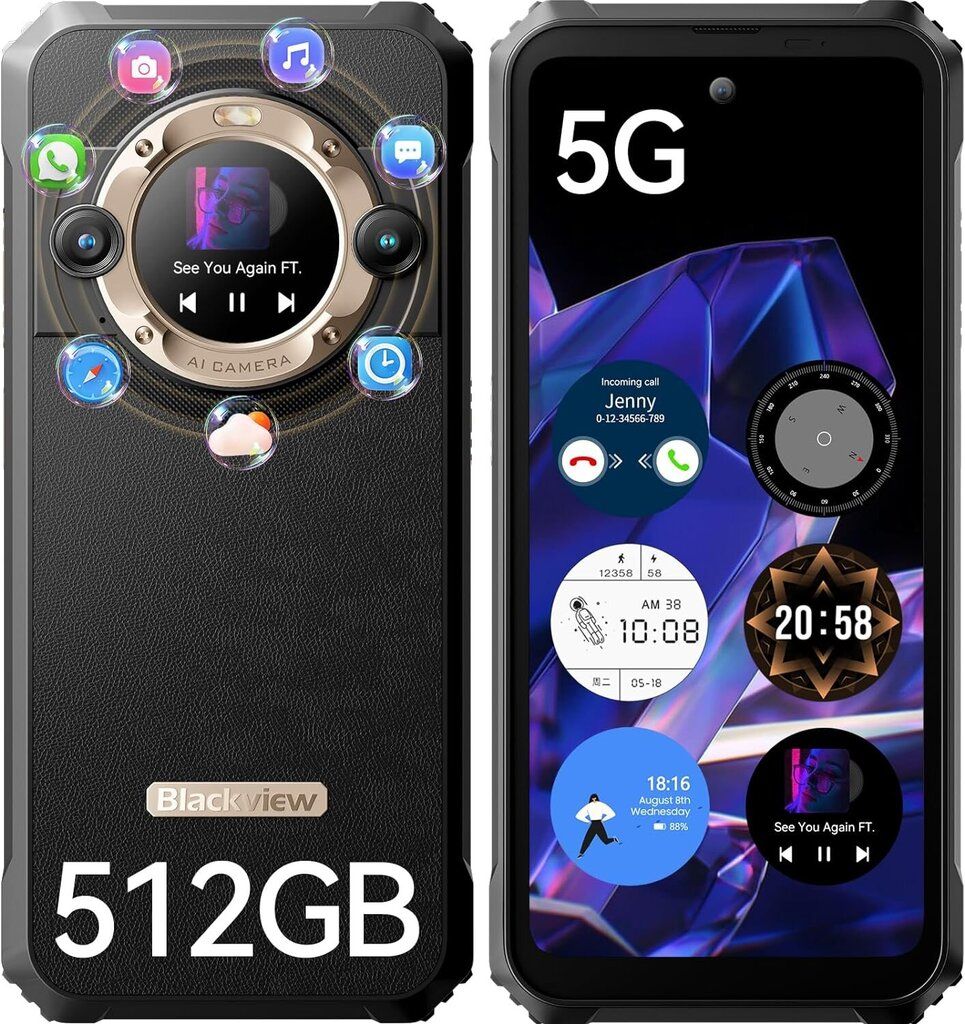 Nutitelefon Blackview  BL9000 Rugged 5G Smartphone 12GB/512GB Outdoor Phone Gold