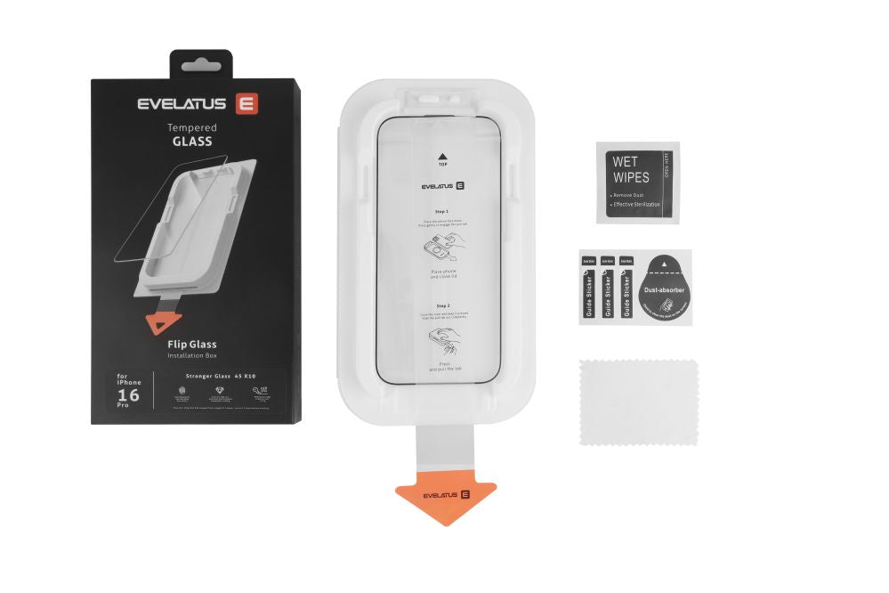 Защитное стекло Evelatus Apple iPhone 15 Pro Max Flip Glass Magic Easy Install Box - Screen Protector