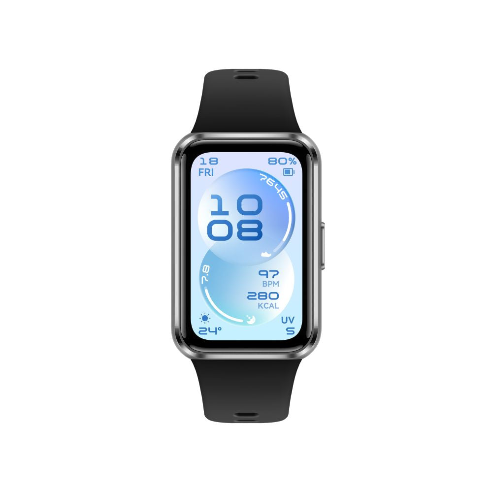 Фитнес браслет Huawei  Band 11 Matte Black Durable Polymer Case with Black Fluoroelastomer Strap