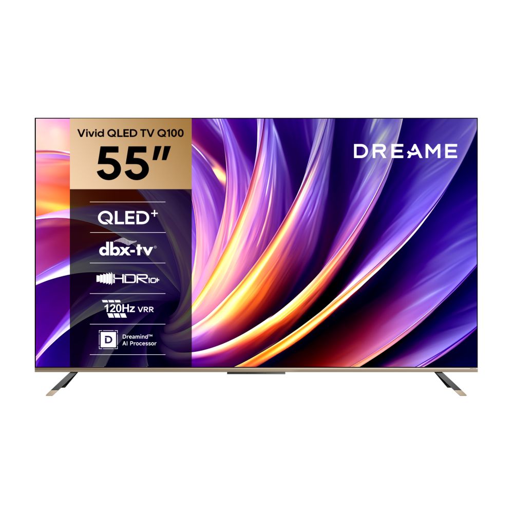 TV DREAME  TV 55 4K Ultra HD 3840 x 2160 pixels 16:9 QLED Black