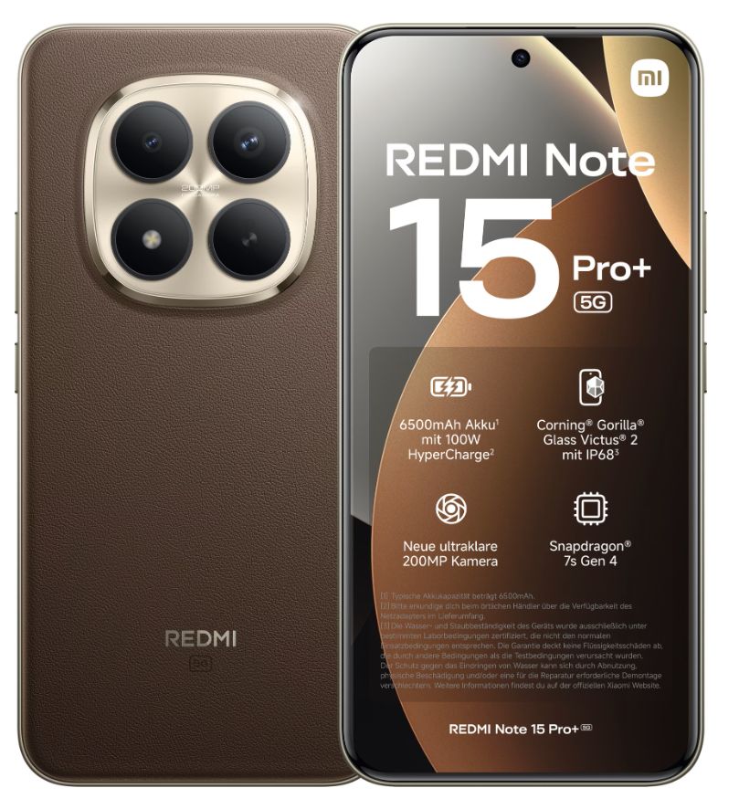 Nutitelefon Xiaomi  Redmi Note 15 Pro+ 8/256GB Mocha Brown