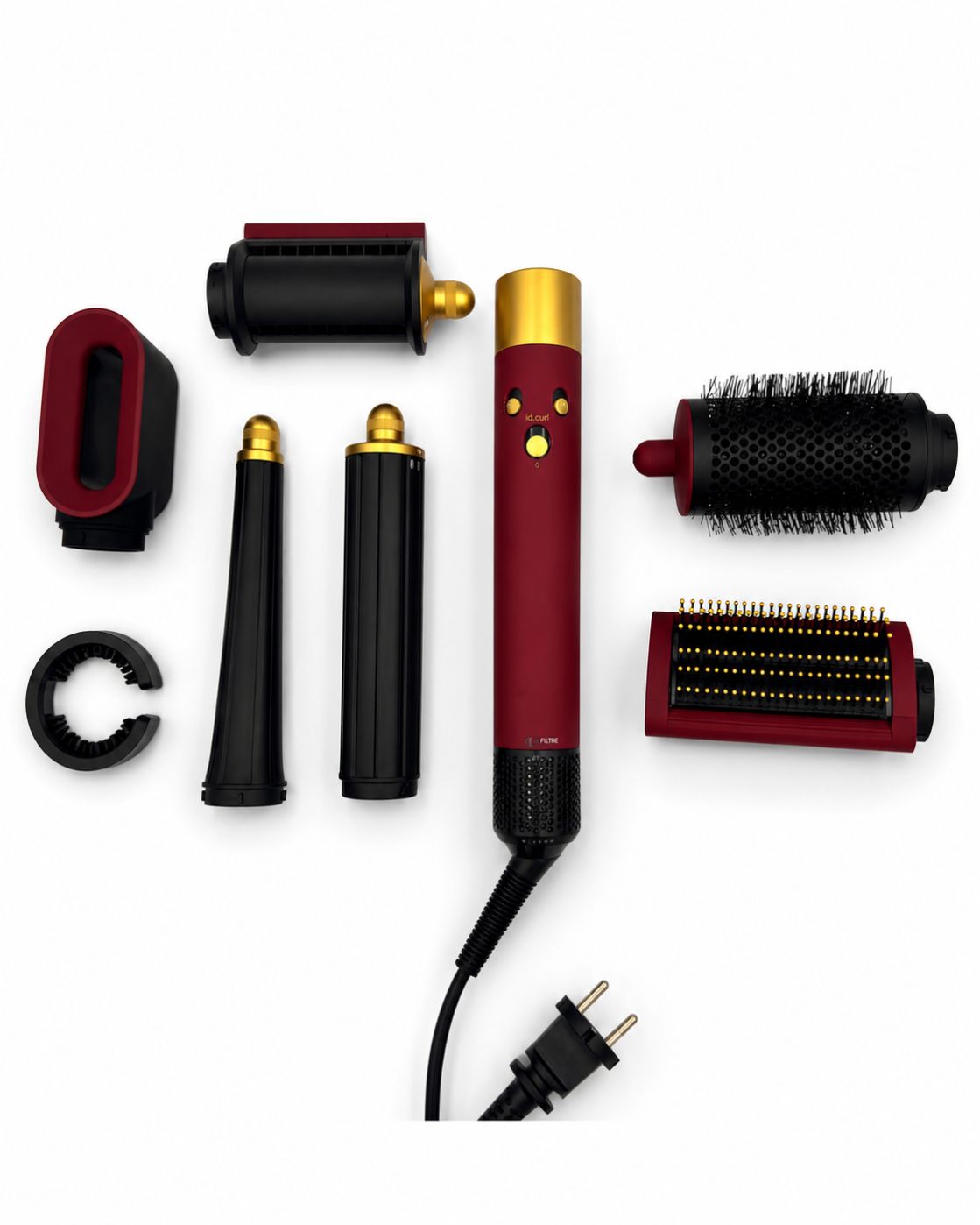 Hair stylers iLike  Air Styling System – 6-in-1 Hair Styling Tool Set - Power 1200W Red