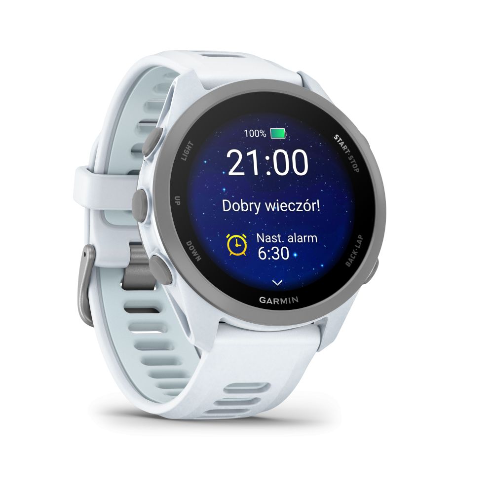 Умные часы Garmin  FORERUNNER 170 Whitestone with Whitestone/Cloud Blue Band